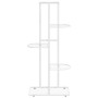 White metal 5-shelf flower stand 43x22x98 cm by vidaXL, Pot stands - Ref: Foro24-336111, Price: 37,41 €, Discount: %