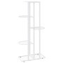 White metal 5-shelf flower stand 43x22x98 cm by vidaXL, Pot stands - Ref: Foro24-336111, Price: 37,41 €, Discount: %