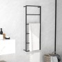 Black steel towel rack 45x10x115 cm by vidaXL, Towel racks - Ref: Foro24-336118, Price: 42,31 €, Discount: %