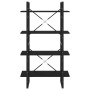 4-tier solid black pine wood shelf 80x30x140 cm by vidaXL, Bookcases and shelves - Ref: Foro24-806466, Price: 94,05 €, Discou...