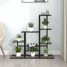 Black metal flower stand 94.5x25x88 cm by vidaXL, Pot stands - Ref: Foro24-336112, Price: 45,99 €, Discount: %