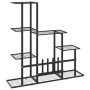 Soporte de flores negro de metal 94,5x25x88 cm de vidaXL, Soportes para macetas - Ref: Foro24-336112, Precio: 49,19 €, Descue...