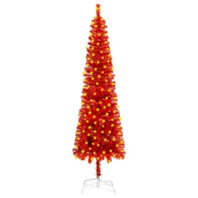 Árbol de Navidad estrecho con LEDs rojo 210 cm de vidaXL, Arboles de navidad - Ref: Foro24-3078001, Precio: 46,99 €, Descuent...