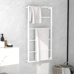 Toallero de acero blanco 60x10x116 cm de vidaXL, Toalleros - Ref: Foro24-336121, Precio: 49,08 €, Descuento: %