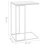 Weißer Beistelltisch aus Sperrholz, 40 x 30 x 59 cm von vidaXL, Couchtisch - Ref: Foro24-336131, Preis: 33,99 €, Rabatt: %