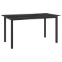 Mesa de jardín de aluminio y vidrio negro 150x90x74 cm de vidaXL, Mesas de jardín - Ref: Foro24-312201, Precio: 133,64 €, Des...