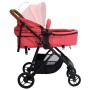 Carrito de bebés 3 en 1 de acero rojo y negro de vidaXL, Cochecitos de bebé - Ref: Foro24-10333, Precio: 180,99 €, Descuento: %