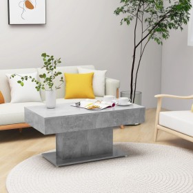 Concrete gray plywood coffee table 96x50x45 cm by vidaXL, Coffee table - Ref: Foro24-806835, Price: 66,78 €, Discount: %