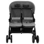 Carrito para gemelos de acero gris claro de vidaXL, Cochecitos de bebé - Ref: Foro24-10341, Precio: 201,30 €, Descuento: %