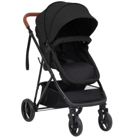 2-in-1 baby stroller in anthracite gray and black steel by vidaXL, Baby strollers - Ref: Foro24-10336, Price: 175,62 €, Disco...