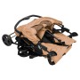 Carrito para gemelos de acero gris taupé de vidaXL, Cochecitos de bebé - Ref: Foro24-10343, Precio: 203,56 €, Descuento: %