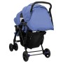 Tandemwagen für Manschettenknöpfe aus marineblauem Stahl von vidaXL, Kinderwagen - Ref: Foro24-10350, Preis: 206,44 €, Rabatt: %