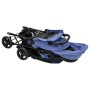 Tandemwagen für Manschettenknöpfe aus marineblauem Stahl von vidaXL, Kinderwagen - Ref: Foro24-10350, Preis: 206,44 €, Rabatt: %