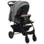 Light gray steel 3-in-1 baby stroller by vidaXL, Baby strollers - Ref: Foro24-10377, Price: 196,25 €, Discount: %