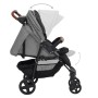 Light gray steel 3-in-1 baby stroller by vidaXL, Baby strollers - Ref: Foro24-10377, Price: 196,25 €, Discount: %