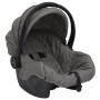 Carrito de bebés 3 en 1 de acero gris claro de vidaXL, Cochecitos de bebé - Ref: Foro24-10377, Precio: 196,01 €, Descuento: %