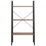 Standing shelving unit with 3 shelves dark brown and black 56x35x108 cm by vidaXL, Bookcases and shelves - Ref: Foro24-336362...