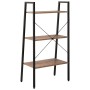 Standing shelving unit with 3 shelves dark brown and black 56x35x108 cm by vidaXL, Bookcases and shelves - Ref: Foro24-336362...