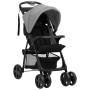 Carrito de bebés 3 en 1 de acero gris claro y negro de vidaXL, Cochecitos de bebé - Ref: Foro24-10389, Precio: 197,30 €, Desc...