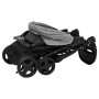 Carrito de bebés 3 en 1 de acero gris claro y negro de vidaXL, Cochecitos de bebé - Ref: Foro24-10389, Precio: 197,30 €, Desc...