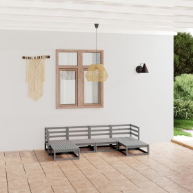 Garden furniture set 6 pieces solid pine wood by vidaXL, Garden sets - Ref: Foro24-3076066, Price: 254,55 €, Discount: %