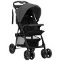 Dark gray and black 2-in-1 steel baby stroller by vidaXL, Baby strollers - Ref: Foro24-10384, Price: 108,92 €, Discount: %