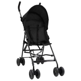 Kinderwagen aus anthrazitfarbenem und schwarzem Stahl von vidaXL, Kinderwagen - Ref: Foro24-10396, Preis: 71,44 €, Rabatt: %