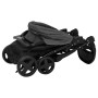 Carrito de bebés 2 en 1 de acero gris oscuro y negro de vidaXL, Cochecitos de bebé - Ref: Foro24-10384, Precio: 115,49 €, Des...