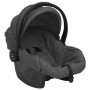 Carrito de bebés 3 en 1 de acero gris oscuro y negro de vidaXL, Cochecitos de bebé - Ref: Foro24-10390, Precio: 195,66 €, Des...