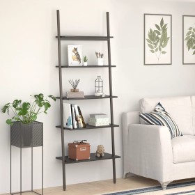 Inclined shelving unit with 5 shelves black 64x34x185.5 cm by vidaXL, Bookcases and shelves - Ref: Foro24-336378, Price: 84,6...