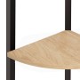 Corner shelf with 5 light brown and black shelves 45.5x31.5x180 cm by vidaXL, Bookcases and shelves - Ref: Foro24-336394, Pri...