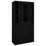 Office cabinet with sliding door black steel 90x40x180cm by vidaXL, Lockers and storage cabinets - Ref: Foro24-335964, Price:...