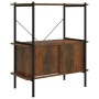 Shelving unit with 3-level wood and steel cabinet 80x40x92 cm by vidaXL, Bookcases and shelves - Ref: Foro24-336352, Price: 7...