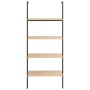 Inclined shelf with 4 light brown and black shelves 64x35x152.5 cm by vidaXL, Bookcases and shelves - Ref: Foro24-336382, Pri...