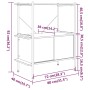 Shelving unit with 3-level wood and steel cabinet 80x40x92 cm by vidaXL, Bookcases and shelves - Ref: Foro24-336352, Price: 7...