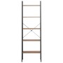 Free-standing shelf with 5 dark brown and black shelves 56x35x174 cm by vidaXL, Bookcases and shelves - Ref: Foro24-336368, P...