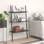 Inclined shelving unit with 3 shelves black 64x34x116 cm by vidaXL, Bookcases and shelves - Ref: Foro24-336372, Price: 62,92 ...