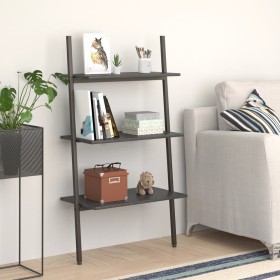 Inclined shelving unit with 3 shelves black 64x34x116 cm by vidaXL, Bookcases and shelves - Ref: Foro24-336372, Price: 62,99 ...