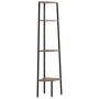 Corner shelving 4 shelves dark brown black 45.5x31.5x150cm by vidaXL, Bookcases and shelves - Ref: Foro24-336392, Price: 62,1...