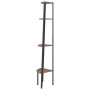 Corner shelving 4 shelves dark brown black 45.5x31.5x150cm by vidaXL, Bookcases and shelves - Ref: Foro24-336392, Price: 62,1...