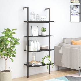 Schrägregal mit 4 Böden schwarz 64x35x152,5 cm von vidaXL, Bücherregale und Regale - Ref: Foro24-336384, Preis: 66,99 €, Raba...