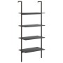 Inclined shelving unit with 4 shelves black 64x35x152.5 cm by vidaXL, Bookcases and shelves - Ref: Foro24-336384, Price: 64,0...