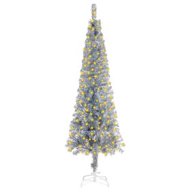 Narrow Christmas tree with silver LEDs 150 cm by vidaXL, Christmas trees - Ref: Foro24-3078009, Price: 38,50 €, Discount: %