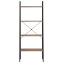 Freestanding shelving unit with 4 shelves dark brown and black 56x35x140 cm by vidaXL, Bookcases and shelves - Ref: Foro24-33...