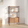 3-tier plywood and steel wardrobe shelving 80x40x130 cm by vidaXL, Bookcases and shelves - Ref: Foro24-336353, Price: 111,42 ...