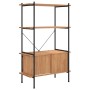 3-tier plywood and steel wardrobe shelving 80x40x130 cm by vidaXL, Bookcases and shelves - Ref: Foro24-336353, Price: 111,42 ...