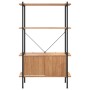 3-tier plywood and steel wardrobe shelving 80x40x130 cm by vidaXL, Bookcases and shelves - Ref: Foro24-336353, Price: 111,42 ...