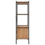 3-tier plywood and steel wardrobe shelving 80x40x130 cm by vidaXL, Bookcases and shelves - Ref: Foro24-336353, Price: 111,42 ...