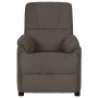 Sillón de masaje eléctrico piel de ante sintético gris oscuro de vidaXL, Sillones de masaje eléctricos - Ref: Foro24-3073839,...