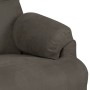 Sillón de masaje eléctrico piel de ante sintético gris oscuro de vidaXL, Sillones de masaje eléctricos - Ref: Foro24-3073839,...